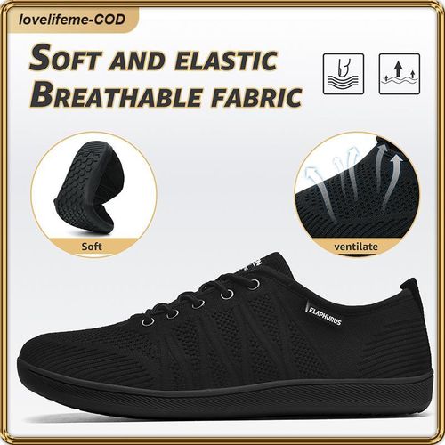 product_image_name-ASHION-Men’s Black Mesh Sneakers: Lightweight, Breathable Casual Shoes for Daily Wear-7