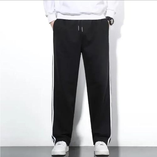 product_image_name-Fashion-Classic Three-Piece Sportswear Men's Loose-Fit Striped Casual Long Pants Autumn/Winter Versatile-5