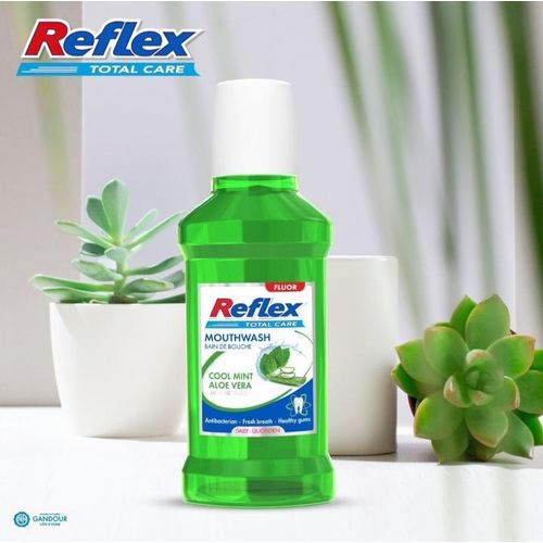 Gandour Reflex Mouth Wash 225 ml Cool Mint Aloe Vera