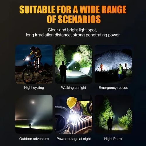 Generic Rechargeable LED Torch – Super Bright Flashlight with Digital Power Display - image 7