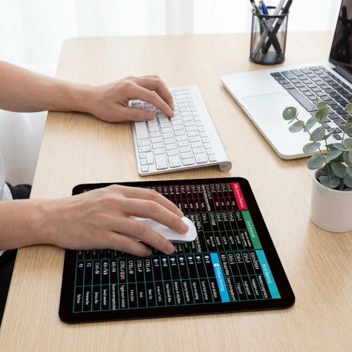 product_image_name-Generic-ASCENT Efficient Office Shortcuts Mouse Pad – Excel/Word Hotkey Desk Mat for Productivity-2
