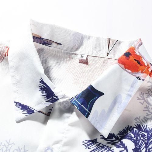 product_image_name-Fashion-Men'S White Floral Print Shirt In A Casual And Stylish Design-3