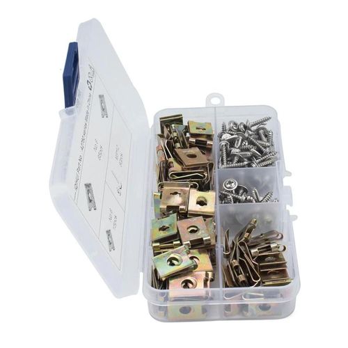 Generic 160pcs U-Type Clip Nut Set,Motorcycle Clip Nuts - image 3