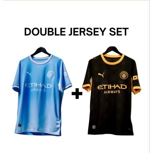 Generic  Man-City Double Jersey Set - Home and Away Jersey