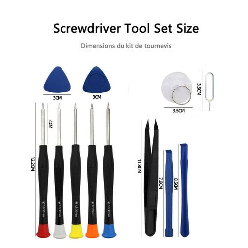 Generic 12-in-1 Universal Phone Repair Tool Kit – Screwdriver Set for Mobile Device Disassembly & Maintenance - image 2