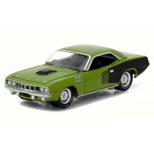 Shop Generic Green Light 1:64 1971 Plymouth Barracuda alloy toy car toys  Online
