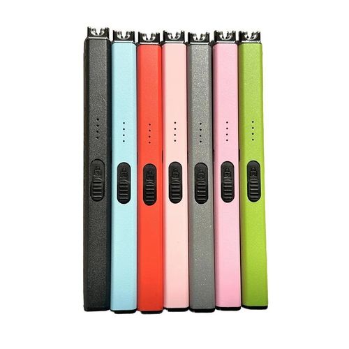 product_image_name-Generic-Blue - Electric Rechargeable Plasma Arc Lighters- Windproof Flameless USB Charging Double Safety Switch-2