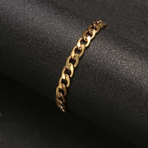 product_image_name-AIDAILU-3 Pcs Men Luxury Wrist Watch + Bracelet + Necklace Set - Gold-4