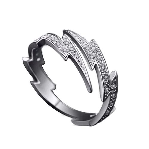 General Men Adjustable Copper Ring Fashionable Irregular Geometric - image 3