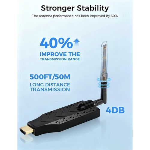 Generic 150M High Definition Wireless HDMI Transmitter and Receiver - Black - image 5