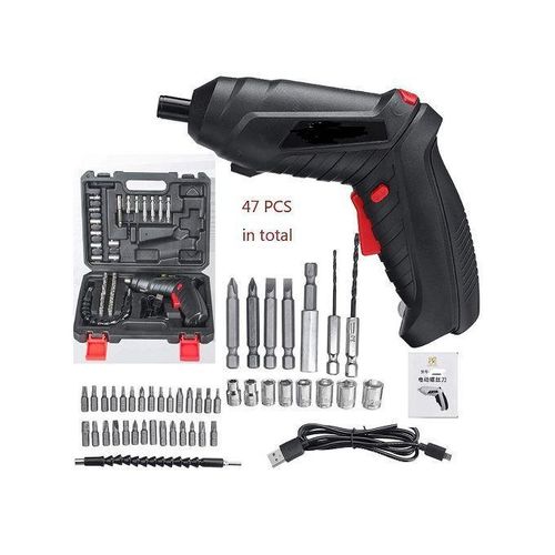product_image_name-Genetic-Rechargeable  Electric Cordless Screwdriver Set -Black-1