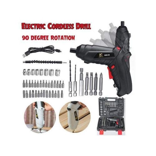 product_image_name-Genetic-Rechargeable  Electric Cordless Screwdriver Set -Black-2