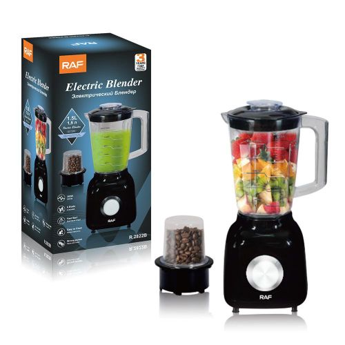 product_image_name-RAF- Electric Blender 1.5L With Grinder – Multifunction Smoothie & Food Blender – Model R.2822B-1