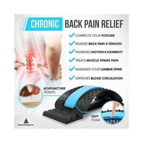 Generic Magic Back Support Multi-level back stretching Lumbar - Black - image 3