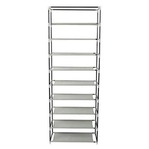 LM 9 Tier Dust-proof Shoe' Rack - Grey - image 3