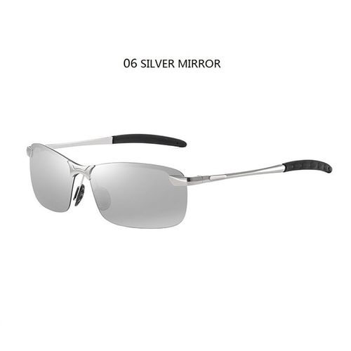 Shop Generic Luxury Polarized Sunglasses For Men Driving Fishing Hiking Sun Glasses  Male Classic Vintage Men's Glasses Black Shades UV400(#06 SILVER MIRROR)  Online
