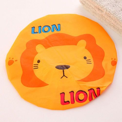 product_image_name-Generic-Cartoon Shower Caps Colorful Bath Shower Hair Cover Adults Kids Waterproof Bathing Elastic Band Cap SPA Cap-3