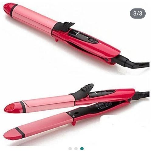 AD Professional 2 - in - 1 Curl and Hair Straightner- Multicolour - image 2