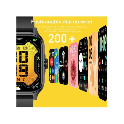 Fashion Smart Watch Bluetooth-compatible Calling Heart Rate - Black - image 5