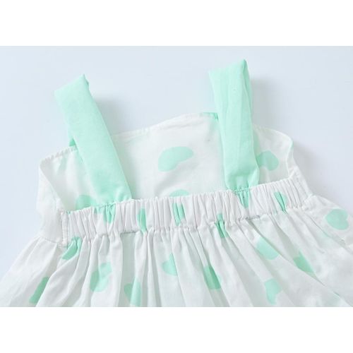 product_image_name-JOMAKE-6M-4-year-old girl's printed dress, green heart, strapless dress-4