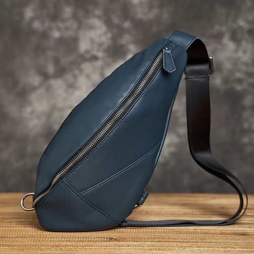 Buy Blue Polyester Messenger Bag online