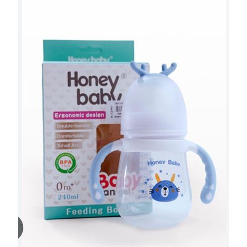 A & Shine 3pcs Classic Honey Baby Feeding Bottle ( BPA Free) - Multicolour