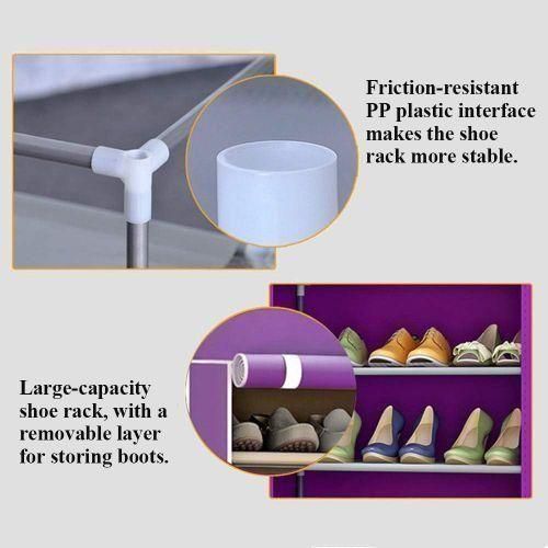 product_image_name-Lindy-Single Row 9 Layer Shoe Wardrobe - Red-4