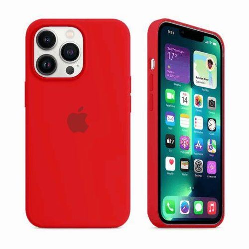 product_image_name-Generic-Premium Red Silicone Case for iPhone 16 / 16 Plus / 16 Pro / 16 Pro Max-2