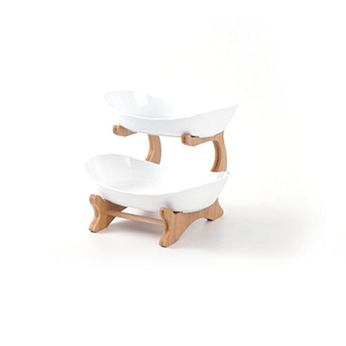 product_image_name-Generic-2-Tier Fruits and Snacks Serving Plate Rack - White-2