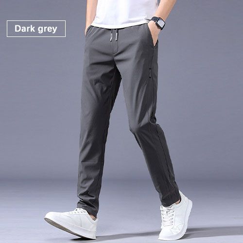 Shop Fashion Men's Loose Breathable Straight Leg Casual Pants Quick Dry ...