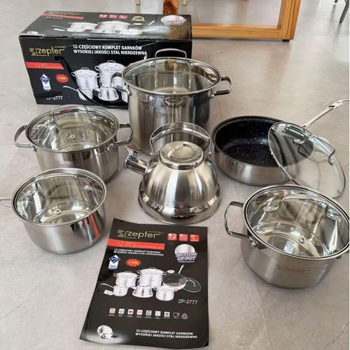 Generic stainless steel cookware set