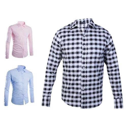 Shop White Label Cotton Long Sleeves Shirt - 3 Pack - Multicolour Online