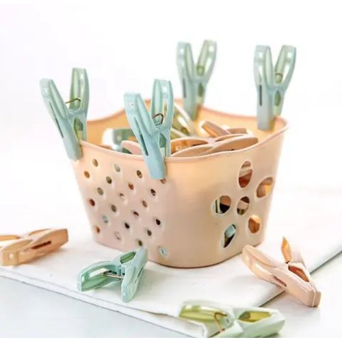 AD 36pcs Pegs + Basket - Multicolours