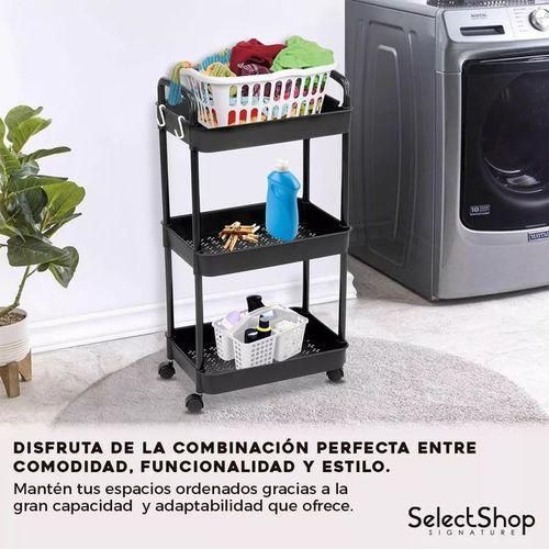 product_image_name-Generic-3-Tier Multi-Purpose Storage Organizer Auxiliary Cart - Black-3