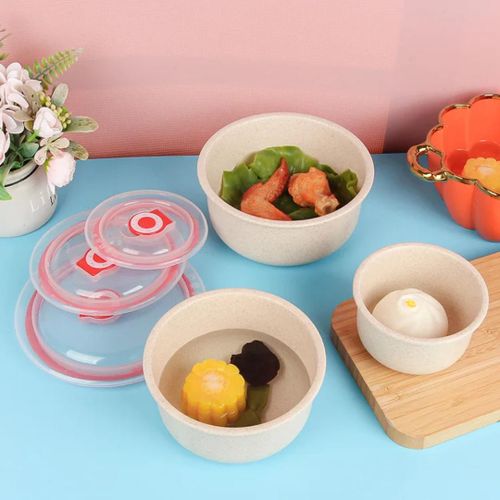 product_image_name-Generic-3Pcs Small Plastic Food Bowls Set - Multicolor-3