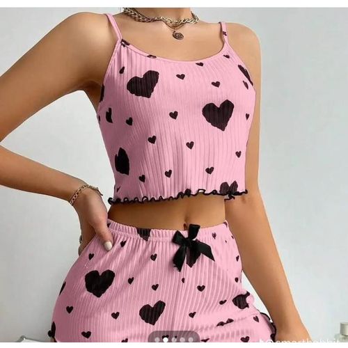 Generic Women’s heart print nightwear