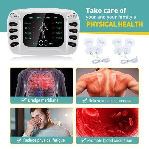 Generic Multifunctional Digital Therapy Massager. White. - image 3