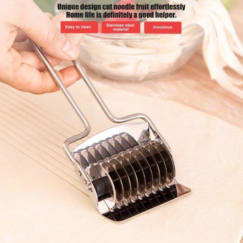 Spaghett Noodle Maker Lattice Roller Dough Cutter Tool Stainless Steel