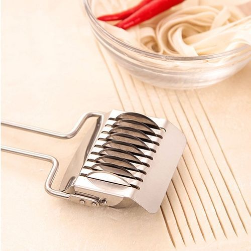 Spaghett Noodle Maker Lattice Roller Dough Cutter Tool Stainless Steel