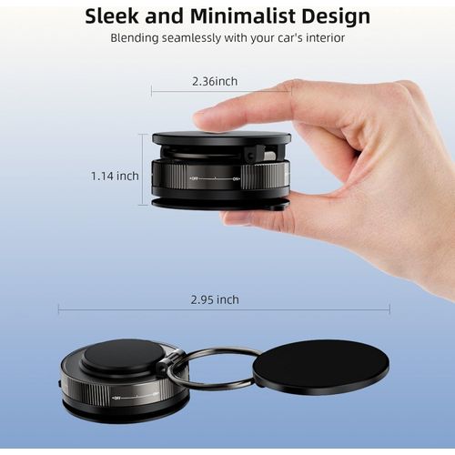 product_image_name-Generic-Car Magnetic Phone Holder 360 Rotating Adjustable Foldable Storage Vacuum Suction Cup Phone Holder -6