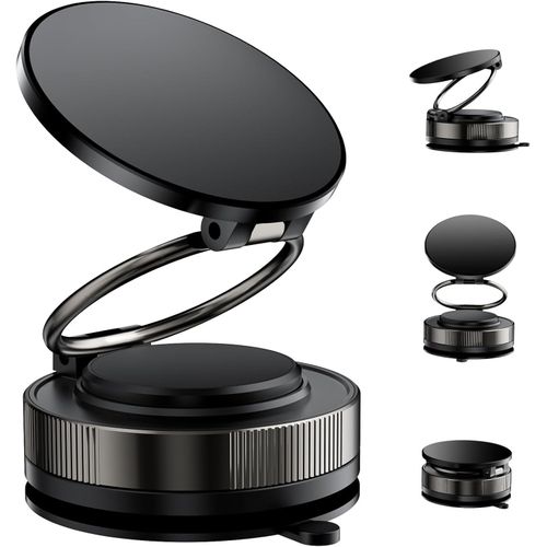 product_image_name-Generic-Car Magnetic Phone Holder 360 Rotating Adjustable Foldable Storage Vacuum Suction Cup Phone Holder -8