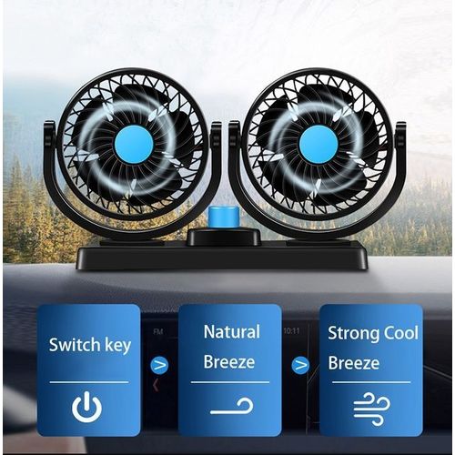 product_image_name-Generic-360° Rotation Double-Head Car Fan Electric Fan-USB Interface-7