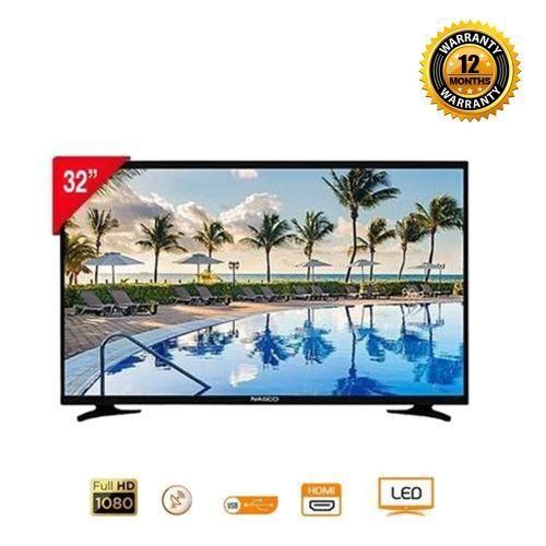 Nasco 32'' NAS-J32FB Digital Satellite TV - HDMI - VGA - USB - Black