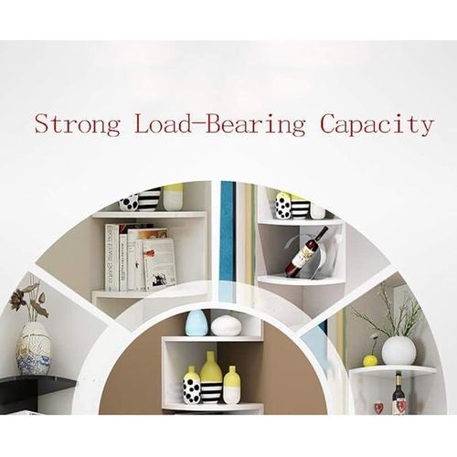Generic 7-layer Corner Shelf-Storage Rack-Wall Shelf-White - image 7