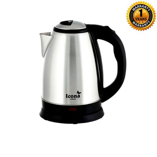 product_image_name-ICONA-ILK - 100 SS Electric Kettle - 1.8 Litres Silver/Black-2