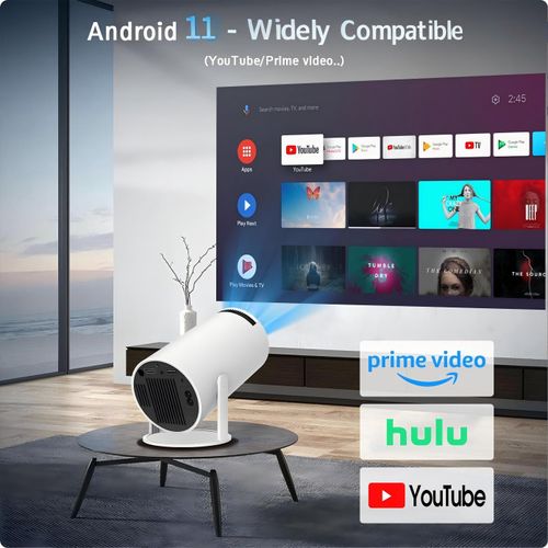 Yaticrab Portable 4K Smart Projector | High Brightness, UK Plug for Africa - image 7
