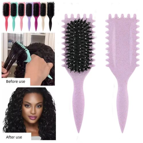 product_image_name-MATIHO-MATIHO Anti-static cleaning detangling styling air cushion comb - Purple-1