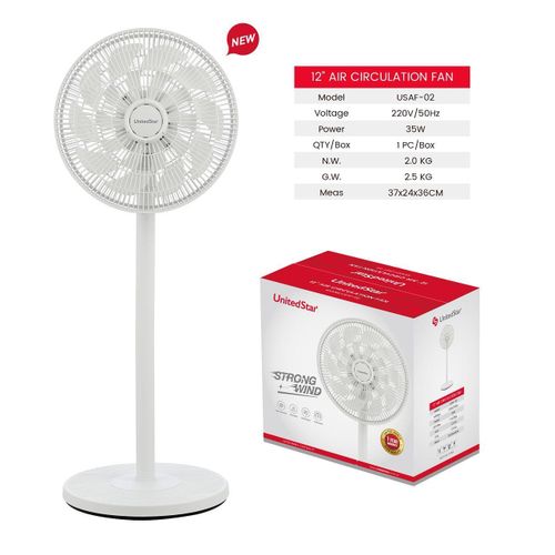 Generic 12 inche remote standing fan