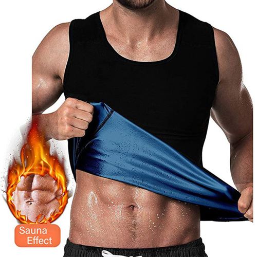 Men Neoprene Sauna Vest Sweat Body Shaper Waist Trainer Fat Burner