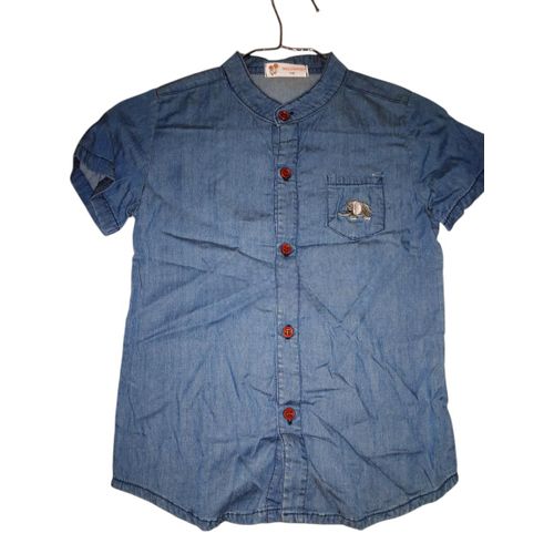 product_image_name-Generic-Unisex Denim Top for Boy/ Girl - Denim Blue -1